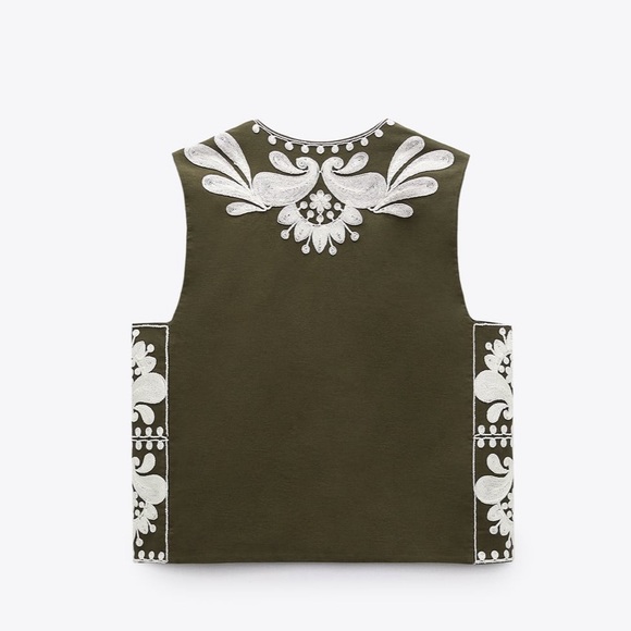 Zara embroidered vest - Picture 11 of 11